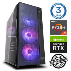 INTOP Ryzen 5 3600 16GB 240SSD M.2 NVME+1TB RTX4060Ti 8GB no-OS цена и информация | Стационарные компьютеры | kaup24.ee