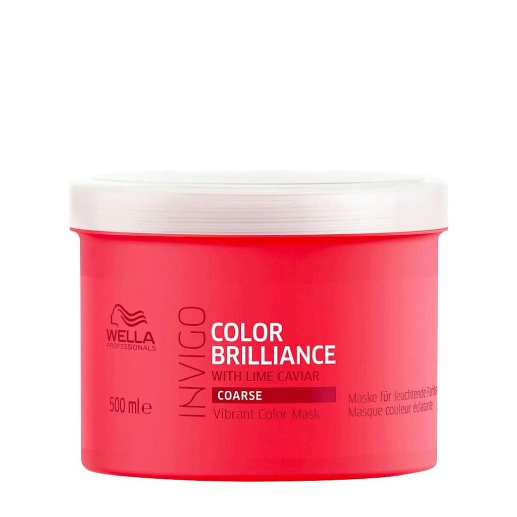 Color kaitsekreem 300 Ml X 2 Wella Invigo Color Brilliance Thick Hair (500 ml) hind ja info | Maskid, õlid, seerumid | kaup24.ee