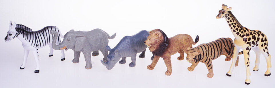 Loomakujude komplekt Jin, 11 - 17 cm hind ja info | Arendavad mänguasjad | kaup24.ee