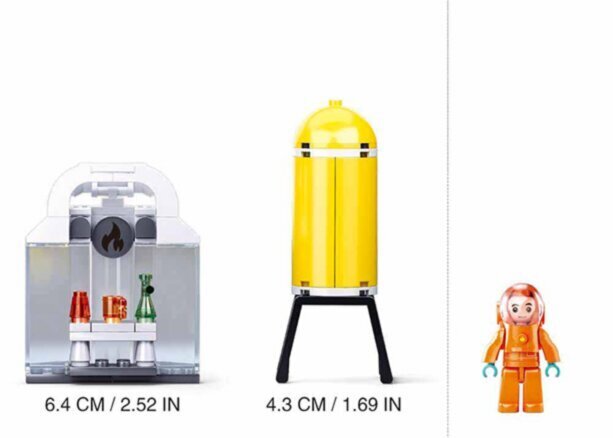 Konstruktor Sluban Fire Robot Drill, 130 osa цена и информация | Klotsid ja konstruktorid | kaup24.ee