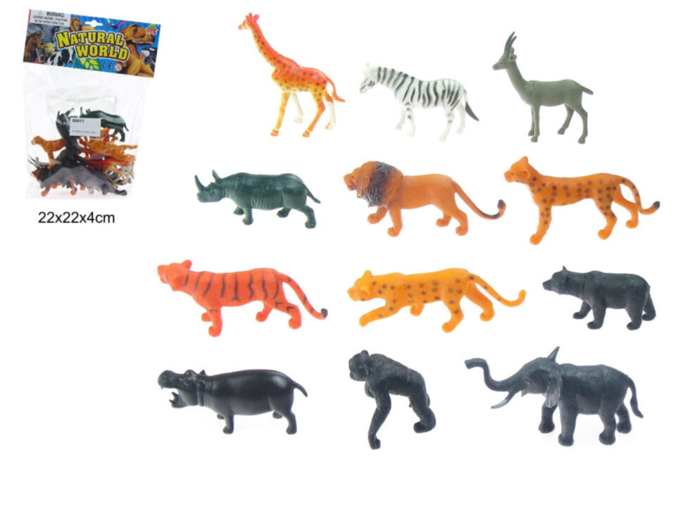 Loomakujude komplekt Jin, 7-12 cm hind ja info | Arendavad mänguasjad | kaup24.ee