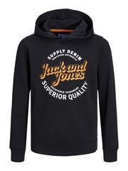 Детская толстовка Jack & Jones 12237112*01, черная, 5715428219457 цена и информация | Свитеры, жилетки, пиджаки для мальчиков | kaup24.ee