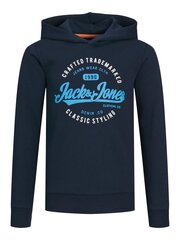 Jack & Jones laste dressipluus 12237112*02, tumesinine 5715428221122 цена и информация | Свитеры, жилетки, пиджаки для мальчиков | kaup24.ee