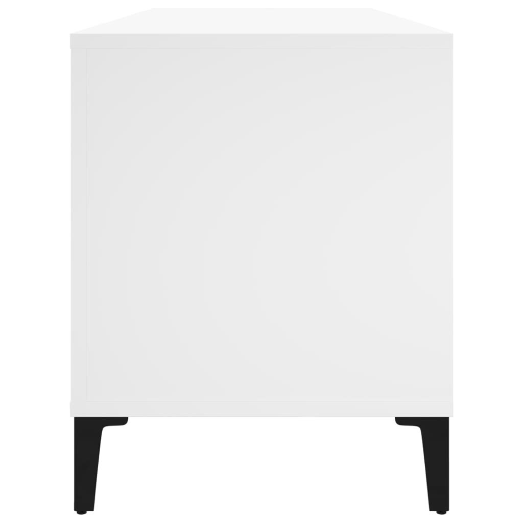 vidaXL plaadikapp, valge, 100 x 38 x 48 cm, tehispuit hind ja info | Kapid | kaup24.ee