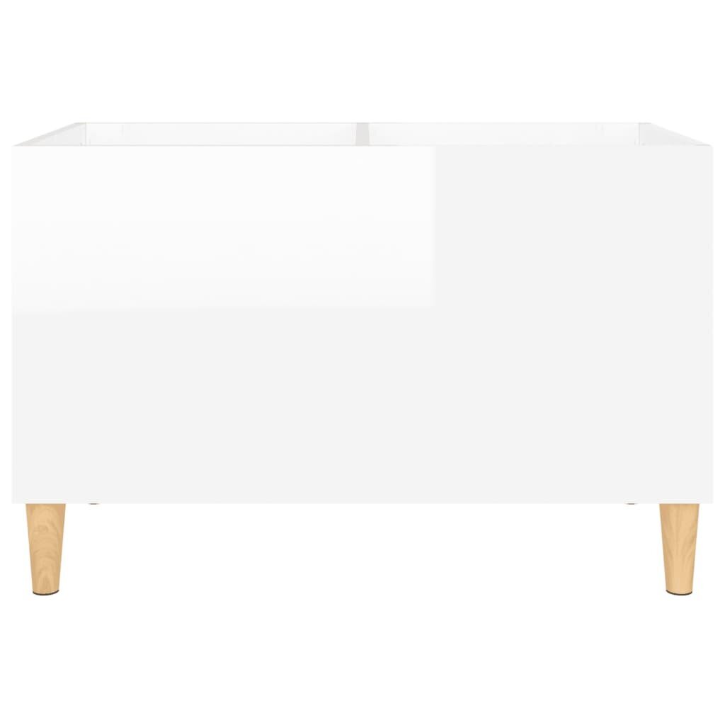 vidaXL plaadikapp, kõrgläikega valge, 74,5 x 38 x 48 cm, tehispuit hind ja info | Kapid | kaup24.ee