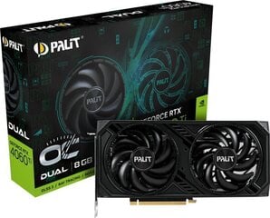 Palit GeForce RTX 4060 Ti Dual OC (NE6406TT19P1-1060D) цена и информация | Видеокарты | kaup24.ee