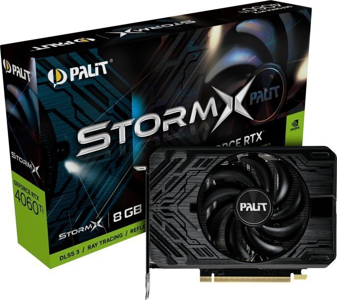 Palit GeForce RTX 4060 Ti StormX (NE6406T019P1-1060F) цена и информация | Videokaardid (GPU) | kaup24.ee