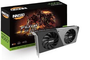 Inno3D GeForce RTX 4060 Ti Twin X2 (N406T2-08D6-171153N) hind ja info | Videokaardid (GPU) | kaup24.ee