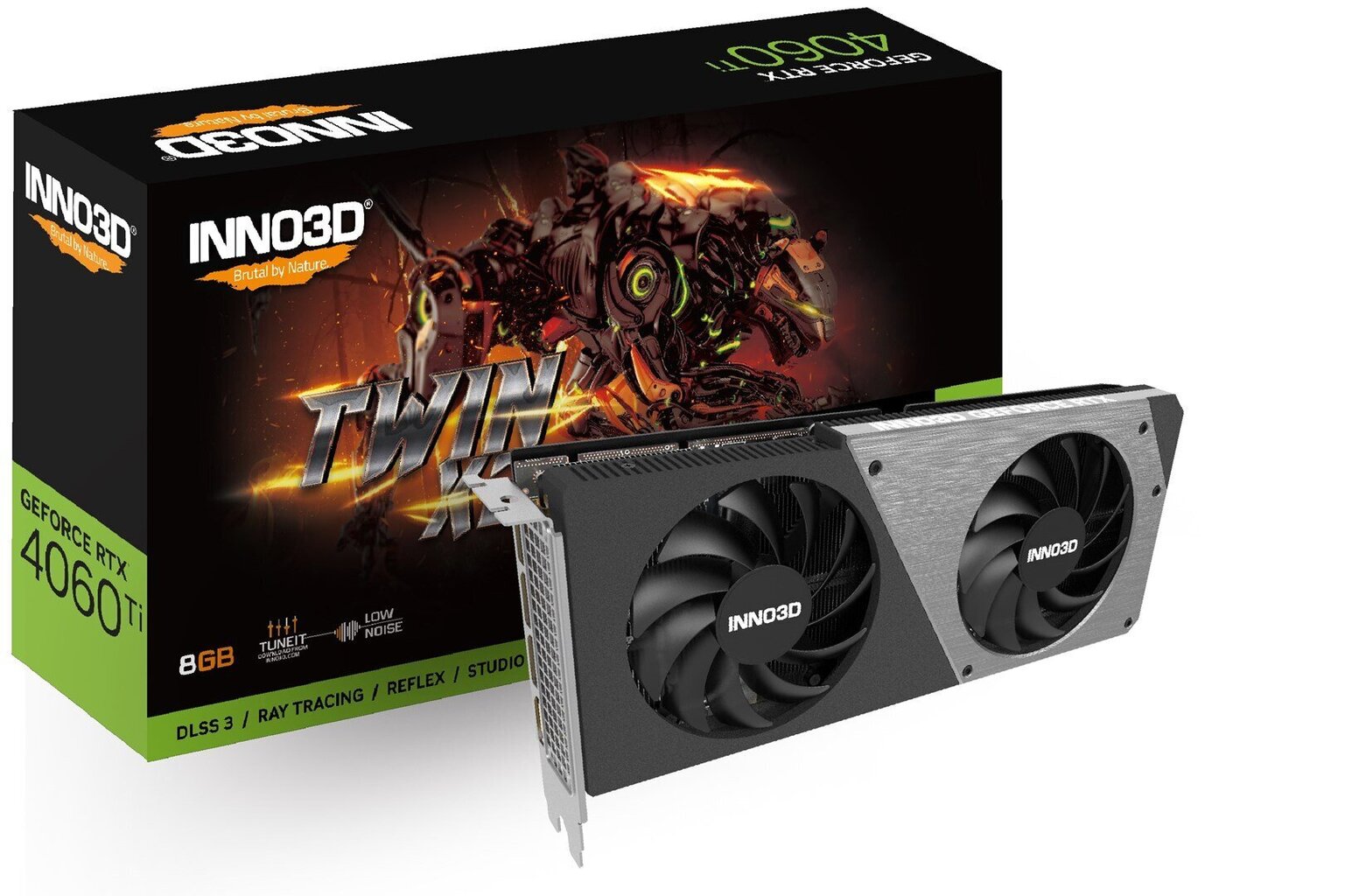 Inno3D GeForce RTX 4060 Ti Twin X2 (N406T2-08D6-171153N) цена и информация | Videokaardid (GPU) | kaup24.ee