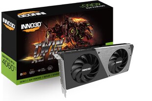 Inno3D GeForce RTX 4060 Ti Twin X2 OC (N406T2-08D6X-171153N) цена и информация | Видеокарты | kaup24.ee