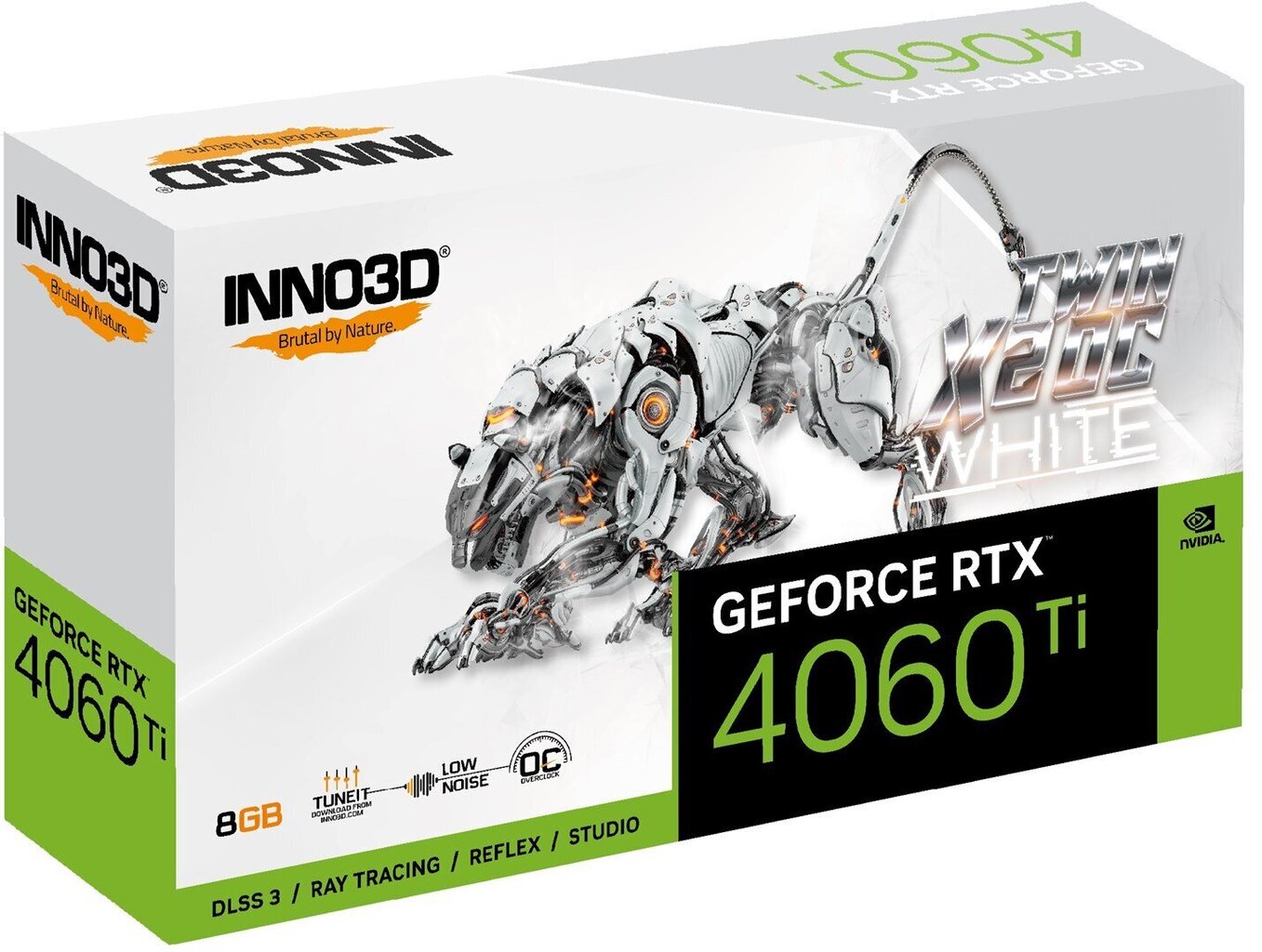 Inno3D GeForce RTX 4060 Ti Twin X2 OC White (N406T2-08D6X-171153W) hind ja info | Videokaardid (GPU) | kaup24.ee