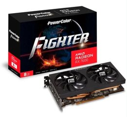 PowerColor Fighter AMD Radeon RX 7600 (RX 7600 8G-F) цена и информация | Видеокарты | kaup24.ee
