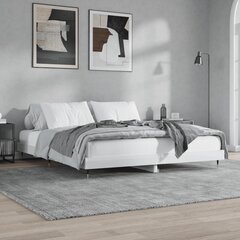 vidaXL voodiraam, kõrgläikega valge, 140x200 cm, tehispuit цена и информация | Кровати | kaup24.ee