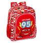 Koolikott Cars Let's race Punane Valge (32 x 38 x 12 cm) hind ja info | Koolikotid, sussikotid | kaup24.ee