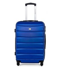 Большой чемодан David Jones, синий цена и информация | Чемоданы, дорожные сумки | kaup24.ee