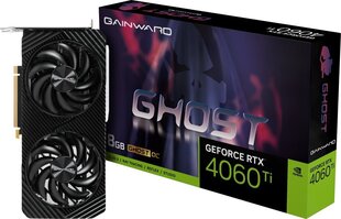 Gainward GeForce RTX 4060 Ti Ghost OC (NE6406TT19P1-1060B) цена и информация | Видеокарты | kaup24.ee