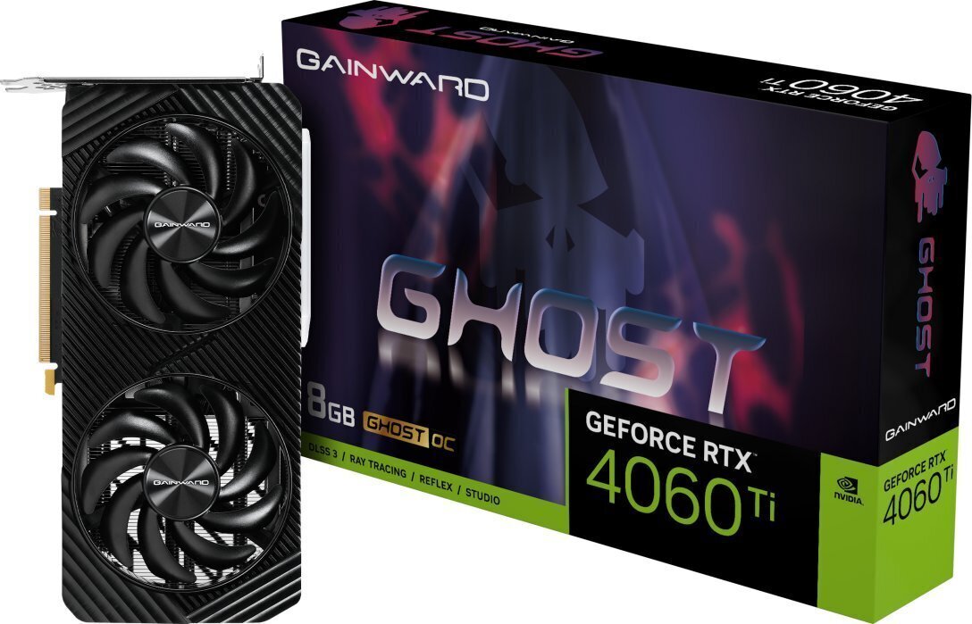 Gainward GeForce RTX 4060 Ti Ghost OC (NE6406TT19P1-1060B) hind ja info | Videokaardid (GPU) | kaup24.ee