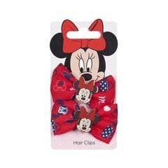 Juukseklmabrid Minnie Mouse Punane Lasso 2 Ühikut hind ja info | Juuste aksessuaarid | kaup24.ee