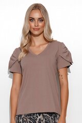 Блузка женская Makadamia, коричневая цена и информация | Женские блузки, рубашки | kaup24.ee