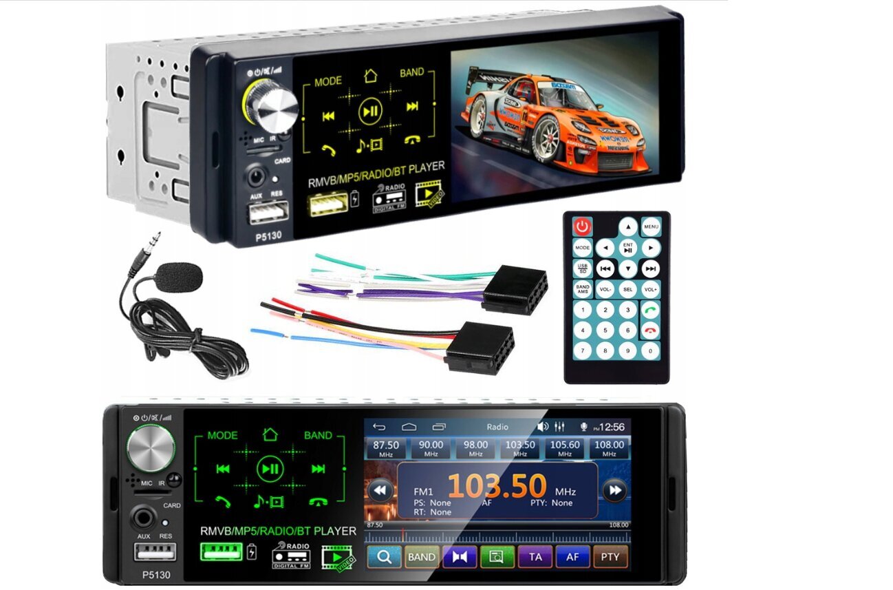 Stereo BT NCS RS-205 1-DIN 4 x 50 W hind ja info | Autoraadiod, multimeedia | kaup24.ee