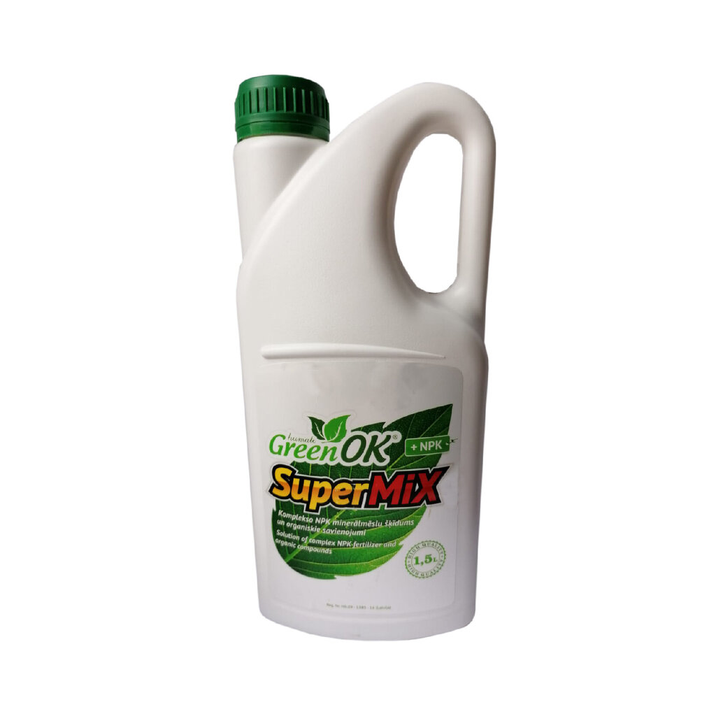 Väetis GreenOK SuperMIX + NPK, 1.5 L hind ja info | Vedelväetised | kaup24.ee