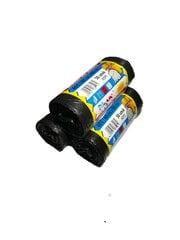 3 рулона. Мешки для мусора черные. Материал HDPE, 60л 600х800мм в рулоне 50шт. цена и информация | Мусорные мешки | kaup24.ee