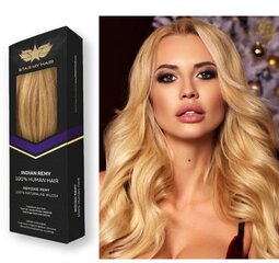 Remy naturaalsed clip-in helekuldblondid juuksepikendused 6 osa, nr. 24 цена и информация | Аксессуары для волос | kaup24.ee