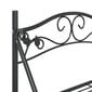 vidaXL lilleriiul, must, 56 x 30 x 96 cm, teras hind ja info | Vaasid, alused, redelid lilledele | kaup24.ee