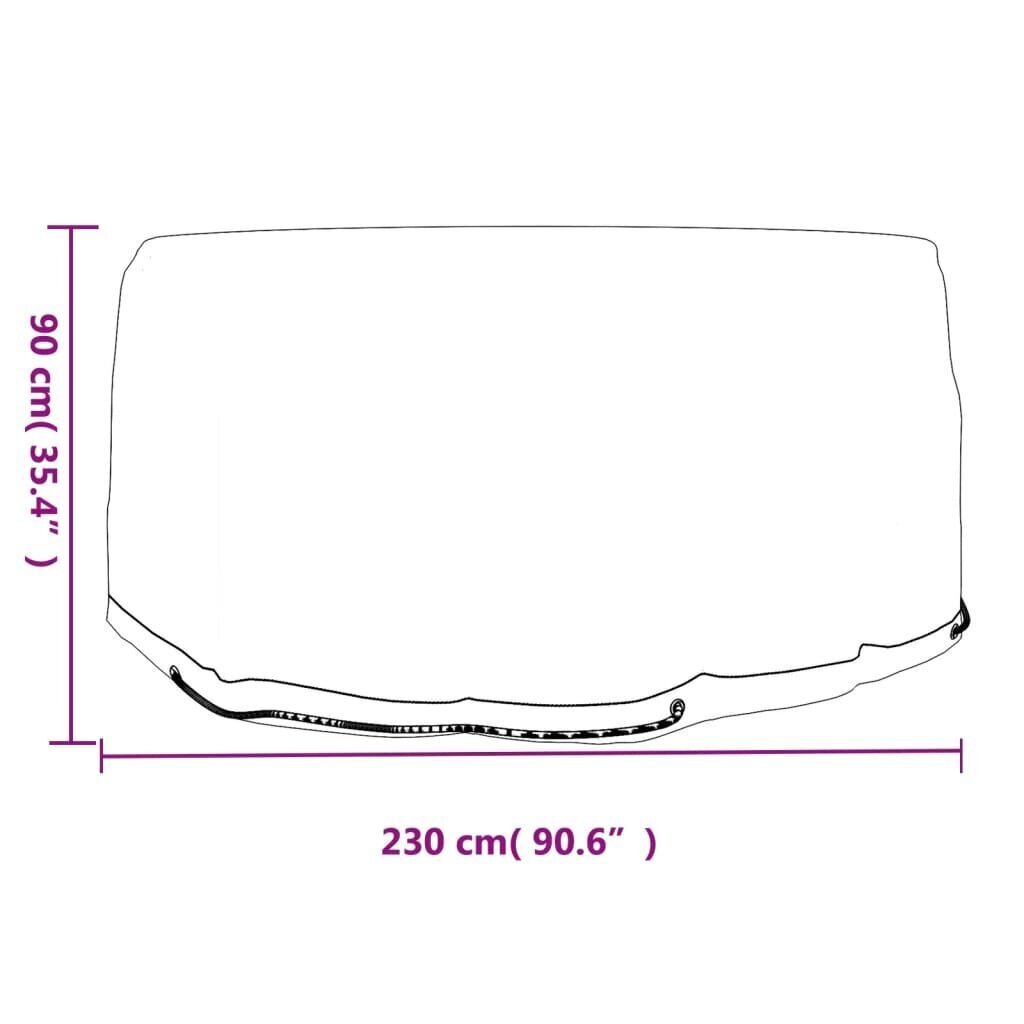 vidaXL aiamööbli katted 2 tk, 10 aasaga, Ø230 x 90 cm, ümmargune цена и информация | Toolipadjad ja -katted | kaup24.ee