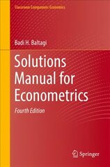 Solutions Manual for Econometrics, 4th ed. цена и информация | Книги по экономике | kaup24.ee