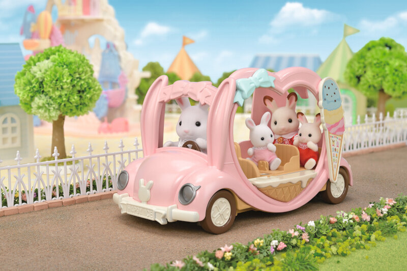 Sylvanian Families mängukomplekt Ice Cream Truck hind ja info | Tüdrukute mänguasjad | kaup24.ee