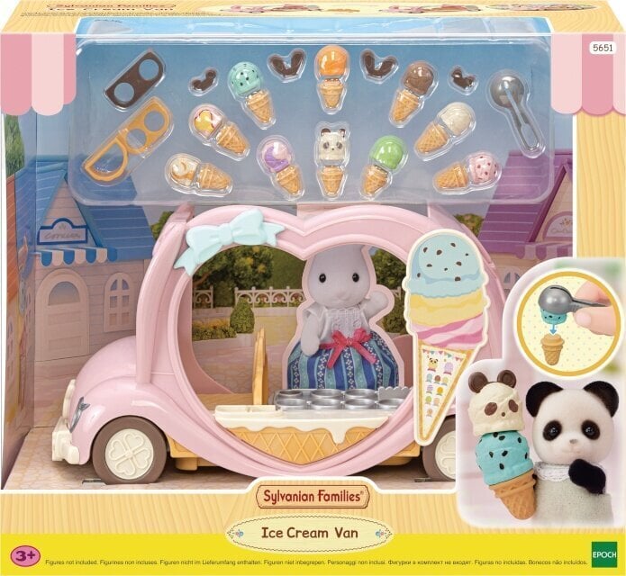 Sylvanian Families mängukomplekt Ice Cream Truck hind ja info | Tüdrukute mänguasjad | kaup24.ee