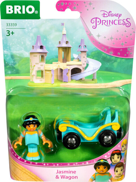 Brio mängurong Disney Princess Jasmine & Wagon, 33359 цена и информация | Tüdrukute mänguasjad | kaup24.ee