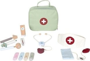 Little Dutch puidust arstikomplekt Doctor's Bag Playset, 13-osaline цена и информация | MUST Металлическая бутылочка с Ярким рисунком (без BPA) (500ml) для мальчиков от 3+ лет Серая с Машинкой | kaup24.ee