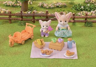 Sylvanian Families mängukomplekt Sunny Picnic Set Fennec Fox Sister & Baby hind ja info | Tüdrukute mänguasjad | kaup24.ee