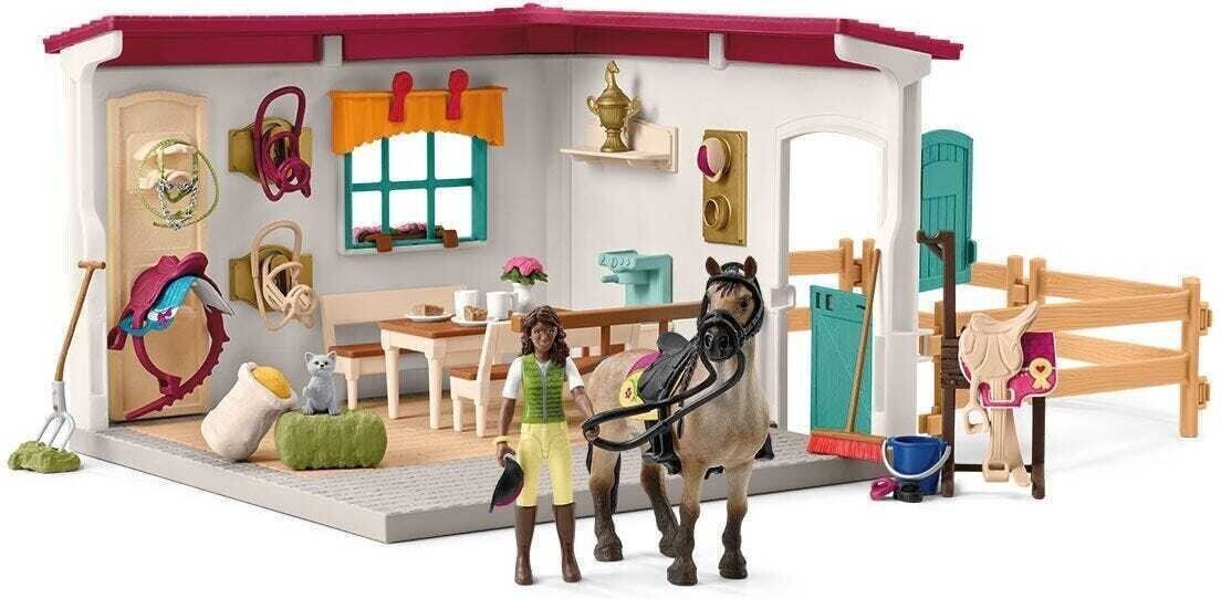 Schleich mängukomplekt Horse Club 42591 Tack Room Extension цена и информация | Tüdrukute mänguasjad | kaup24.ee