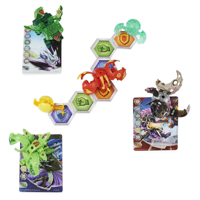 Bakugan mängufiguur Evolutions, Dragonoid and Sluggler Battle Strike Pack 6063759 hind ja info | Poiste mänguasjad | kaup24.ee