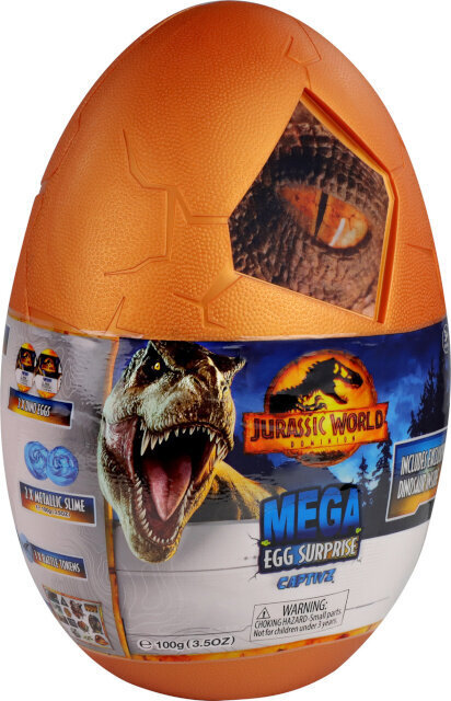 Jurassic World mängukomplekt Captivz Dominion Mega Egg Surprise цена и информация | Poiste mänguasjad | kaup24.ee