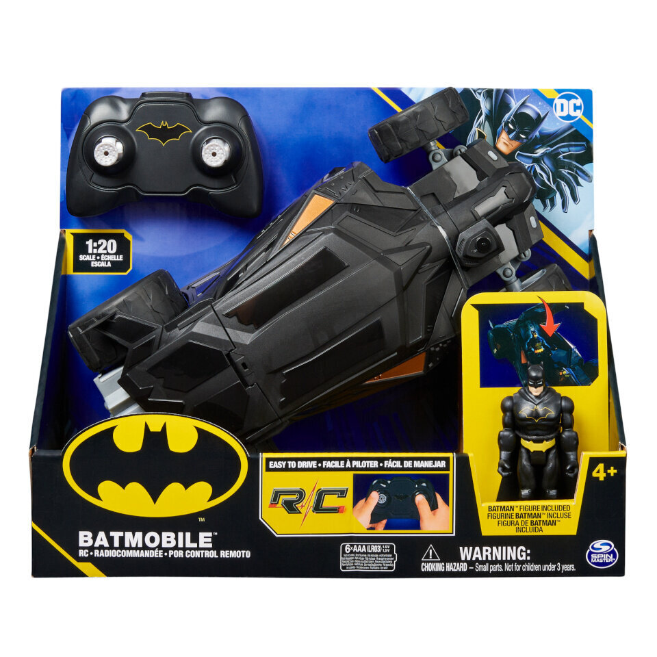 Batman RC auto Batmobile Car, 1:20 hind ja info | Poiste mänguasjad | kaup24.ee