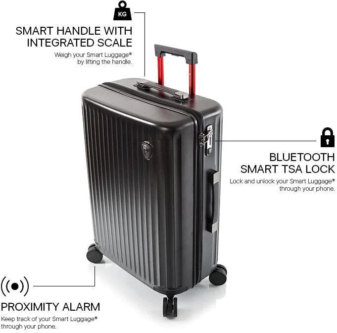 Keskmine kohver Heys Smart Luggage, M, must hind ja info | Kohvrid, reisikotid | kaup24.ee