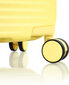 Keskmine kohver Heys Pastel Yellow, M, kollane hind ja info | Kohvrid, reisikotid | kaup24.ee