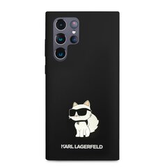 Karl Lagerfeld Liquid Silicone Choupette NFT telefoniümbris Samsung Galaxy S23 Ultra Black hind ja info | Telefoni kaaned, ümbrised | kaup24.ee