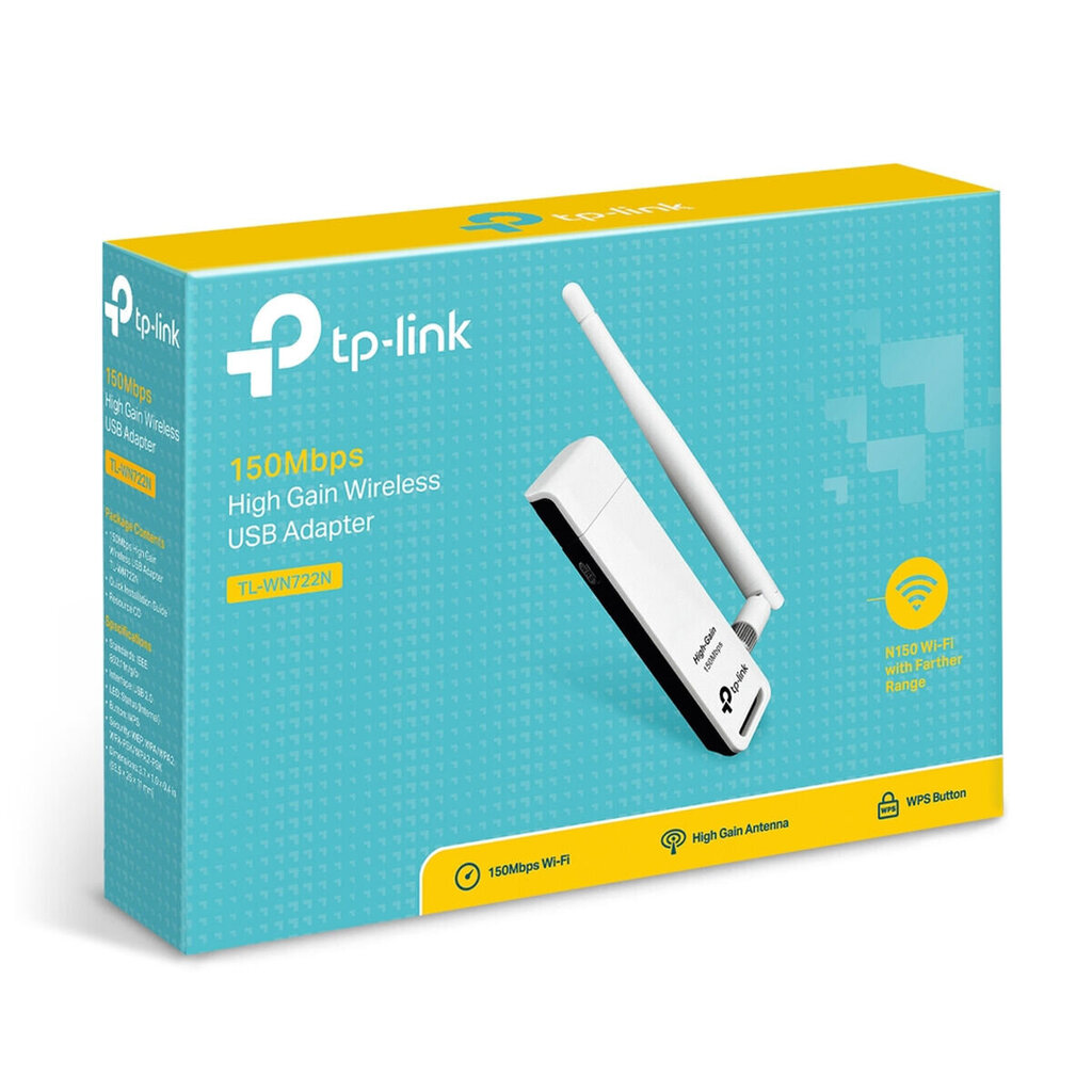 Võrguadapter TP-Link TL-WN722N цена и информация | Ruuterid | kaup24.ee