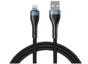 USB-A Lightning juhe PremiumCord 10W 1m., must цена и информация | Кабели для телефонов | kaup24.ee