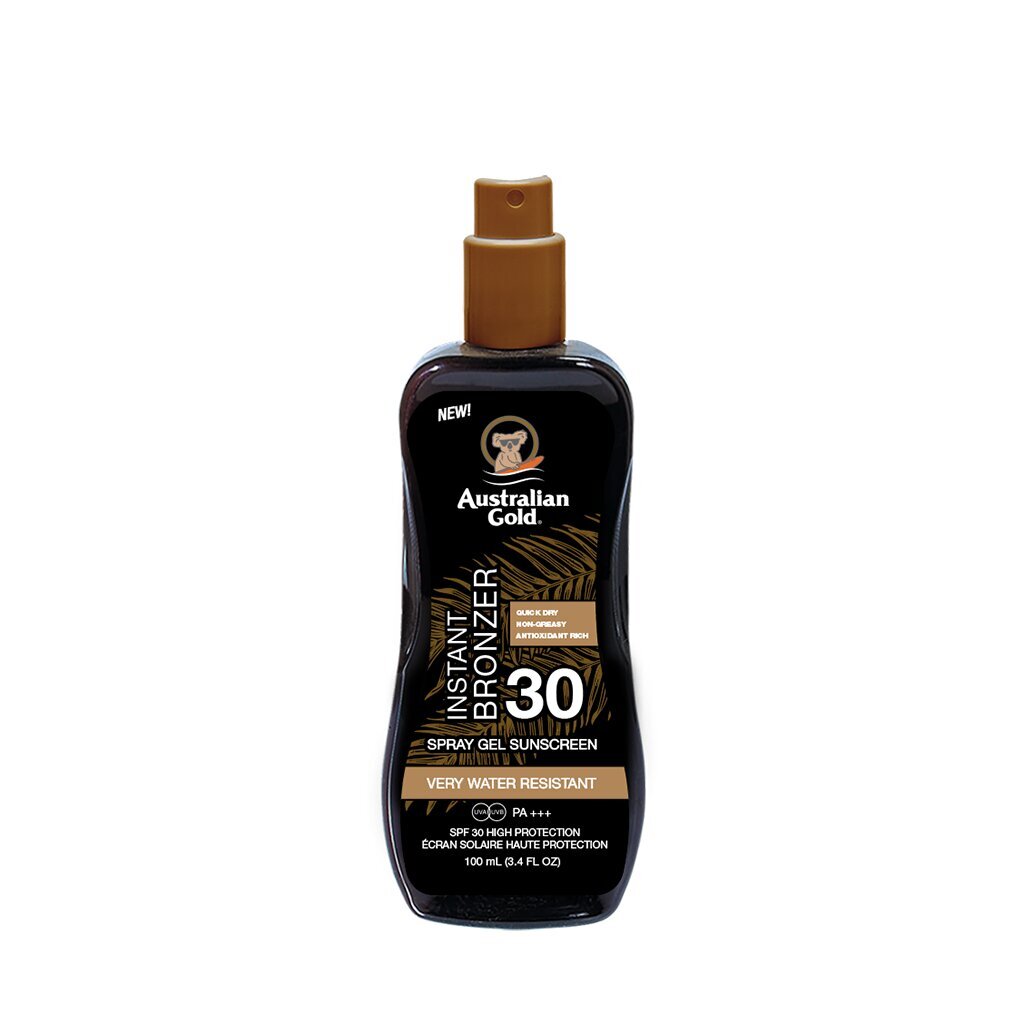 Päevituse kiirendaja Australian Gold Spf 30 Spray Gel Bronzer, 100 ml цена и информация | Päikesekreemid | kaup24.ee