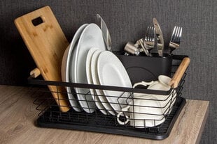 Двухуровневая сушилка для посуды – на деревянных ножках цена и информация | Столовые и кухонные приборы | kaup24.ee