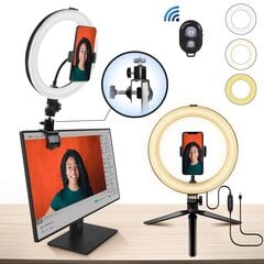 Selfie-pulk (Selfie-pulgad), statiivialus LED-rõngaga, M-A001 цена и информация | Моноподы для селфи («Selfie sticks») | kaup24.ee