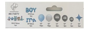 Õhupallikomplekt "It's a boy" 45 tk, sinine hind ja info | Õhupallid | kaup24.ee