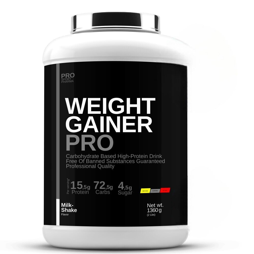 Kaalutõus Prosportpharma Weight Gainer Pro, šokolaad, 4080 g цена и информация | Massilisajad | kaup24.ee