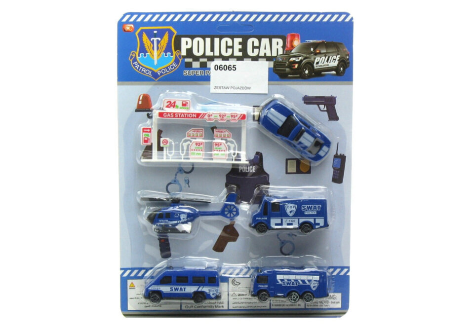 Mänguautode komplekt Patrol Police цена и информация | Poiste mänguasjad | kaup24.ee